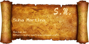 Suha Martina névjegykártya